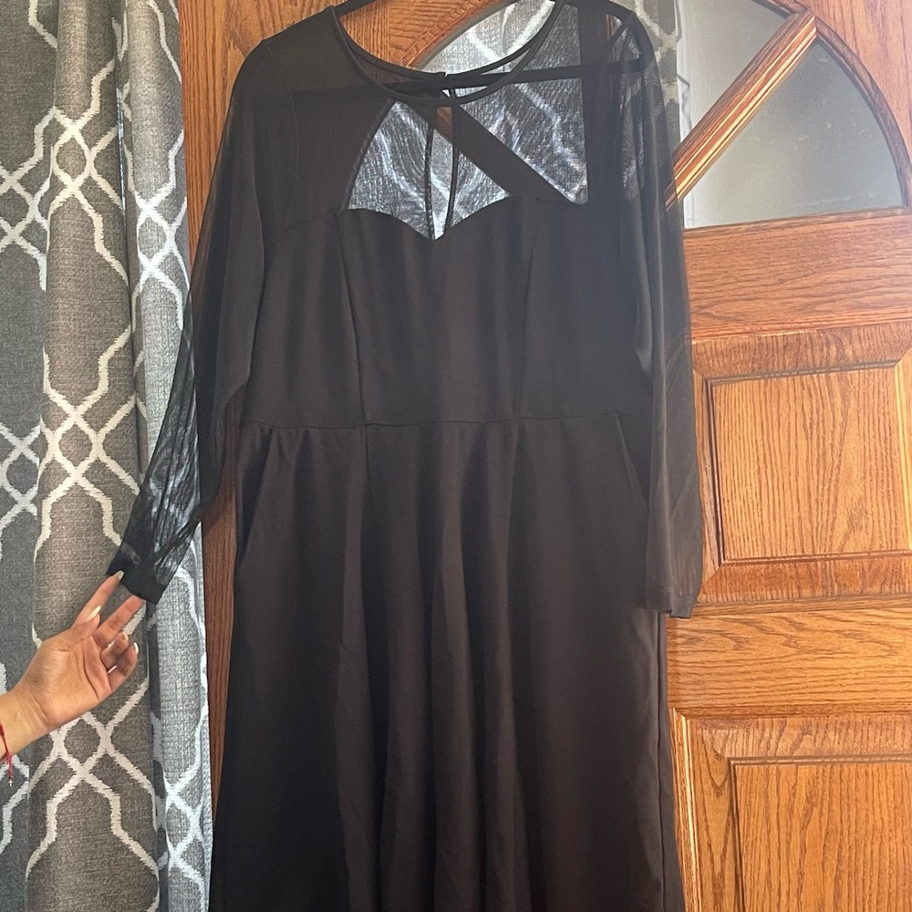 Above the knee black dress